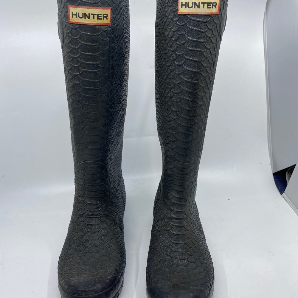 Unisex Hunter Snake Embossed Boots Size US 6M/7F - Picture 7 of 7